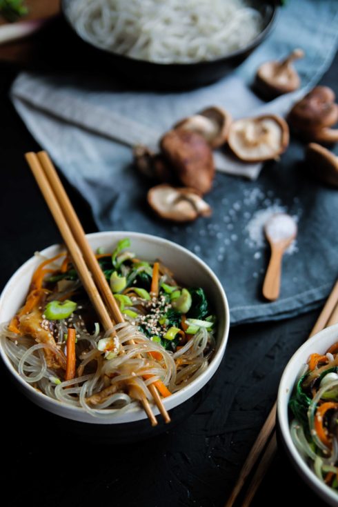 Nouilles sautées aux légumes