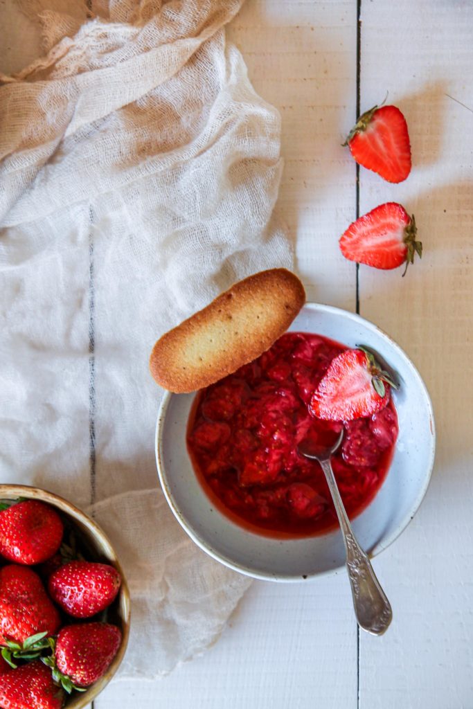 Fraises écrasées