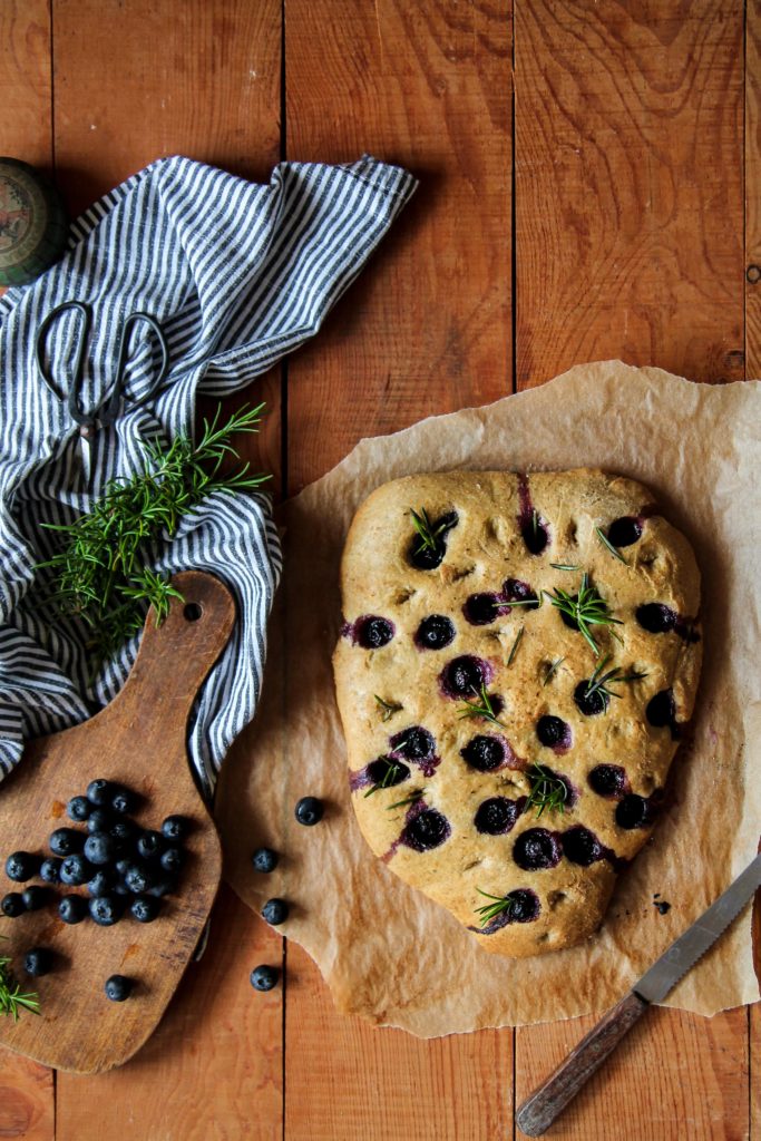 Focaccia myrtilles