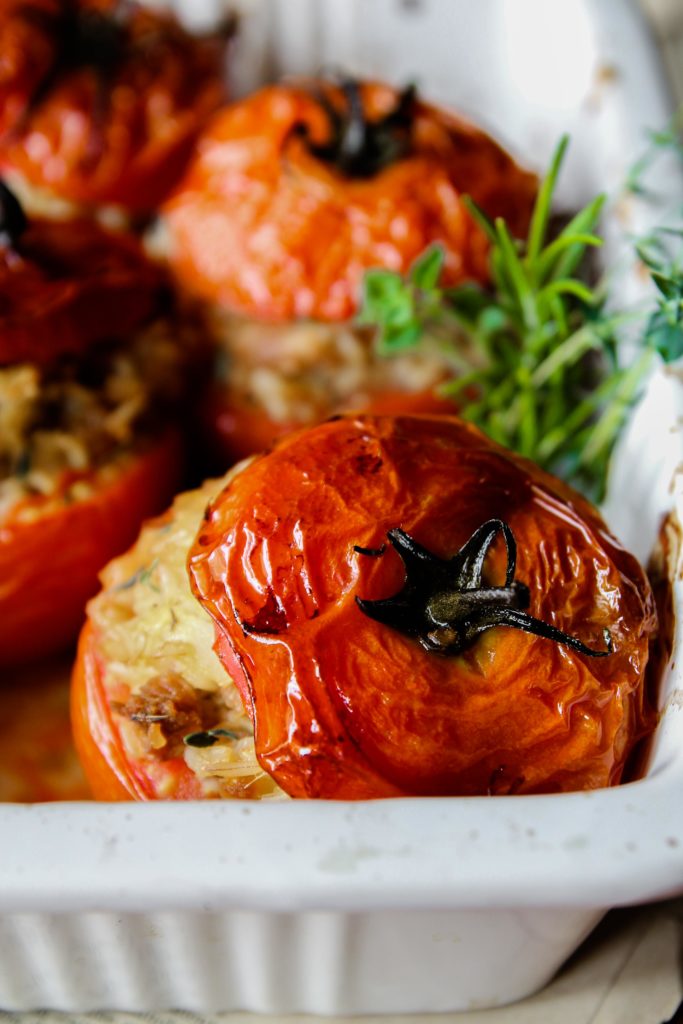 Tomates farcies {vegan - sans gluten}