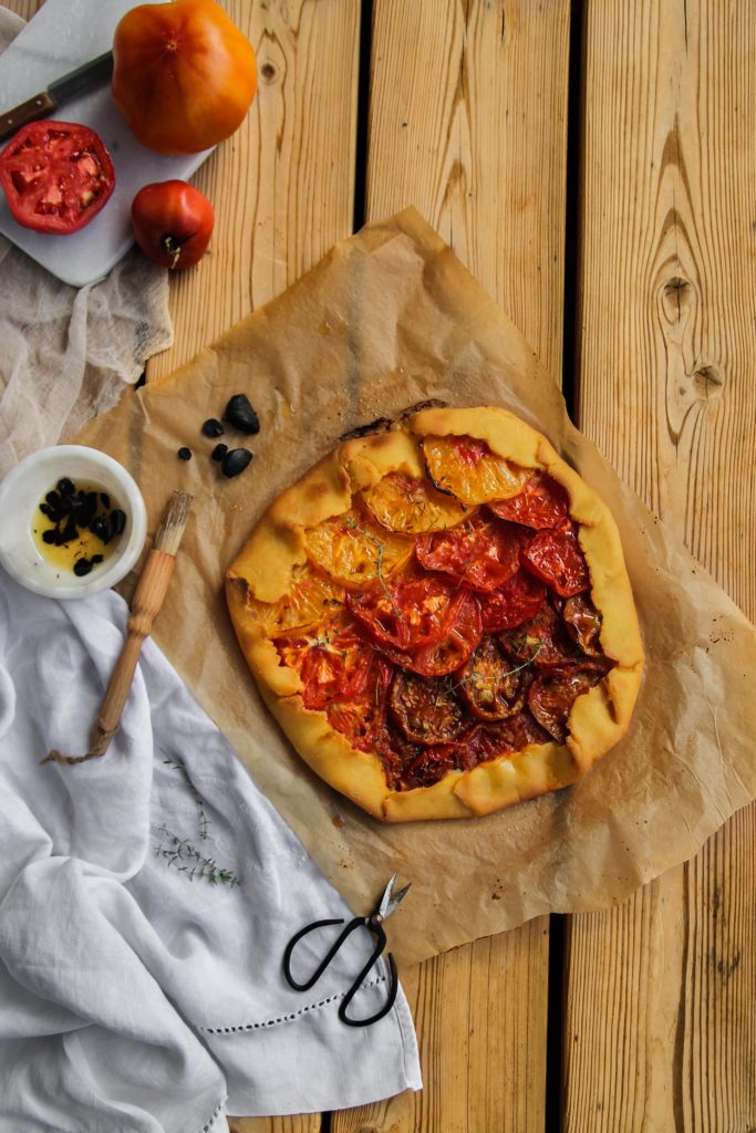 Tarte rustique aux tomates