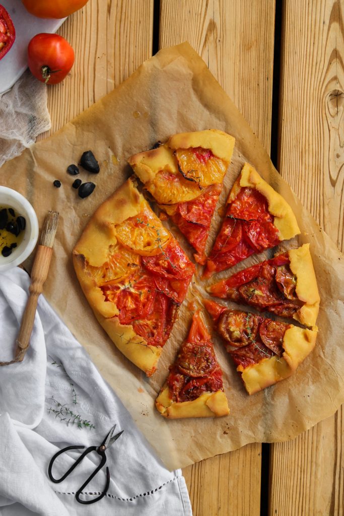 Tarte rustique aux tomates