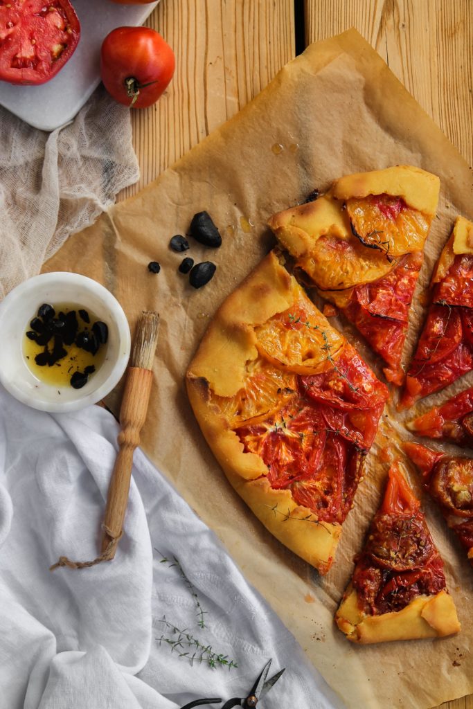 Recette de Tarte rustique aux tomates