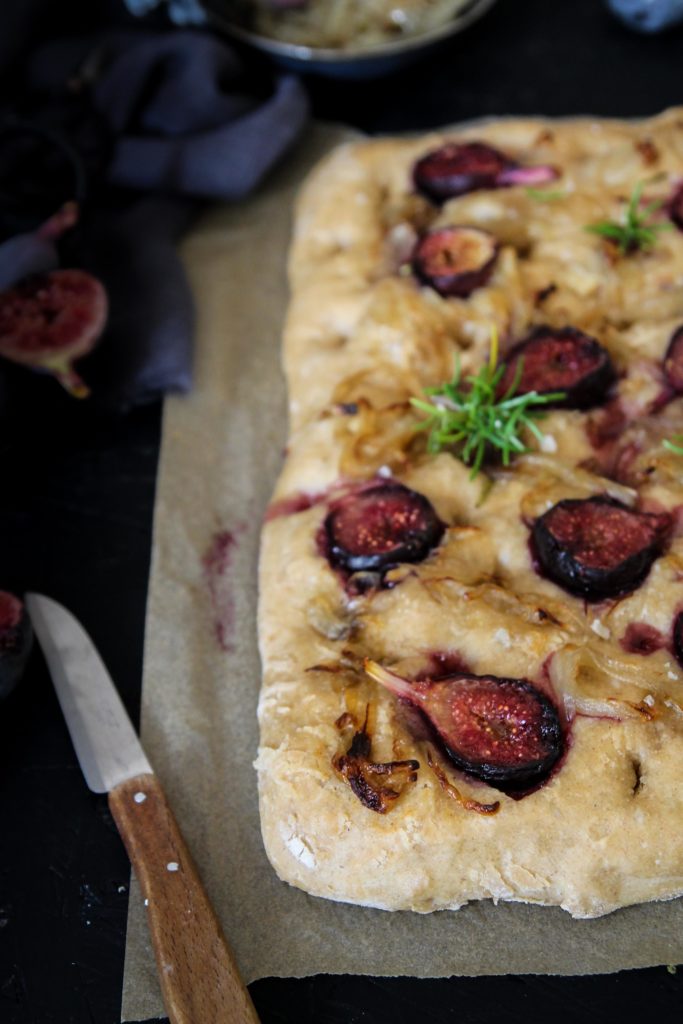 Recette de focaccia figues
