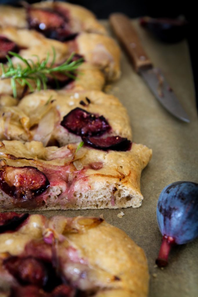 Focaccia figues et oignons
