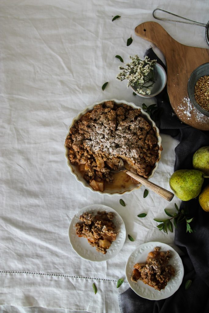 Crumble aux poires