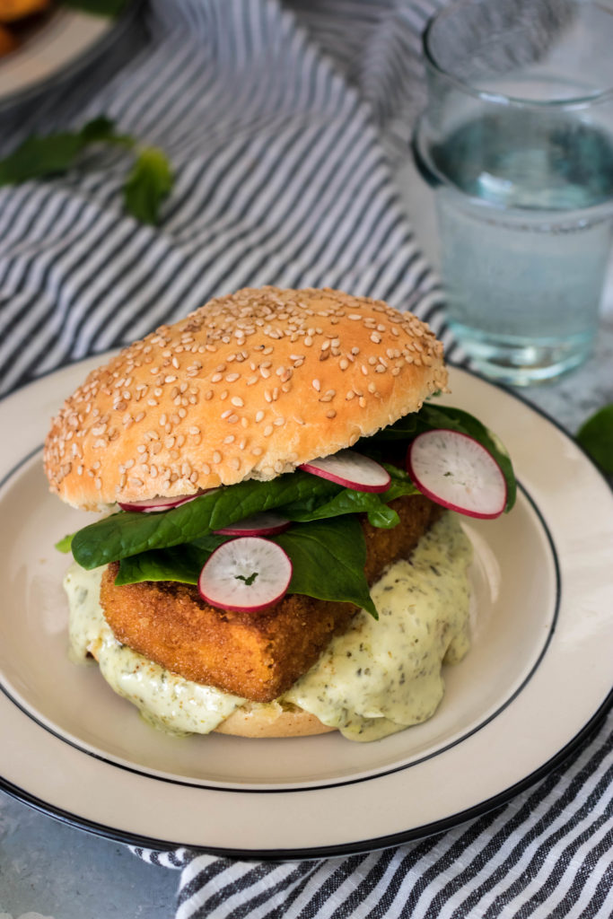 Filet no fish burger