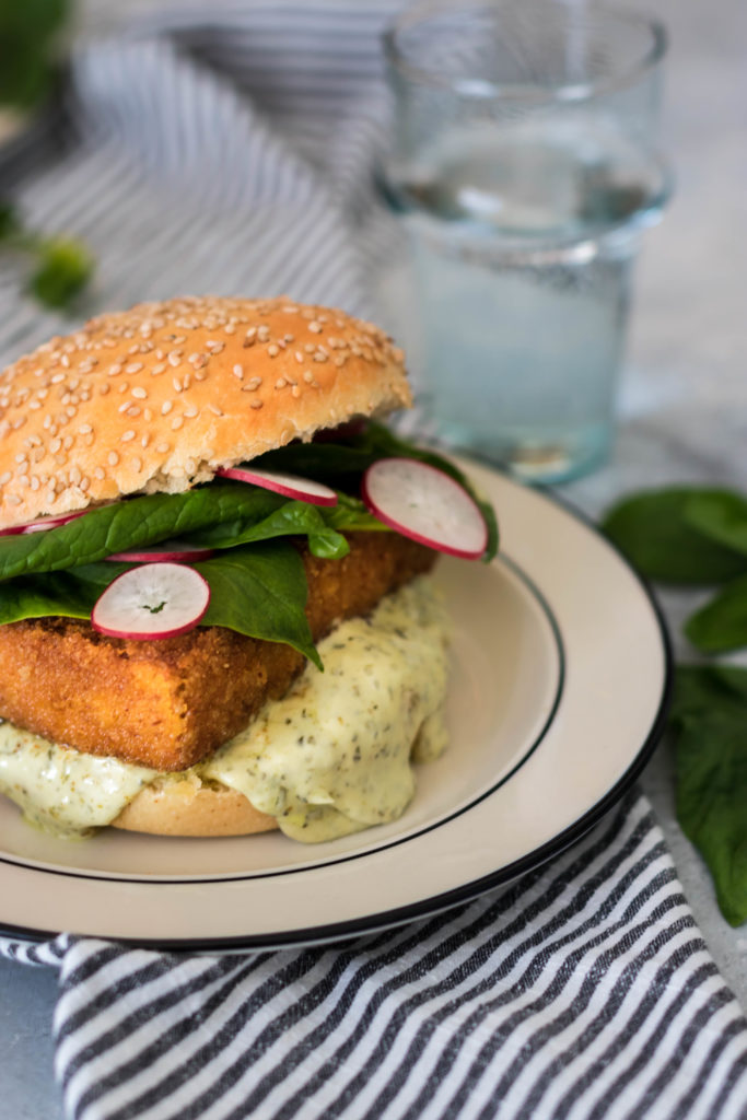 vegan filet 'o' fish burger