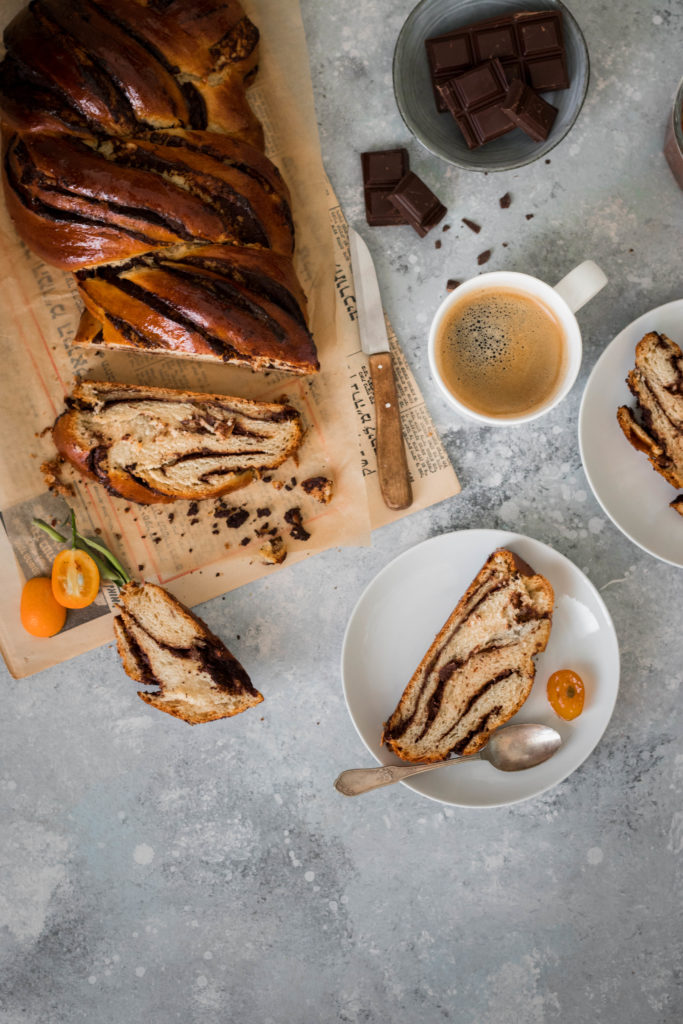 Brioche roulée chocolat