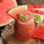 watermelon smoothie, pamplemousse et basilic 