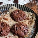 Double chocolate cookies {vegan}