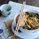 Soupe de nouilles udon aux légumes {vegan}