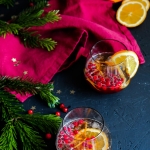 Cocktail de Noël aux airelles et à l'orange